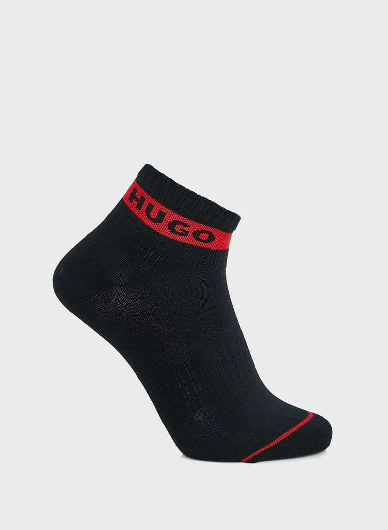 HUGO 3 Pack Logo Socks