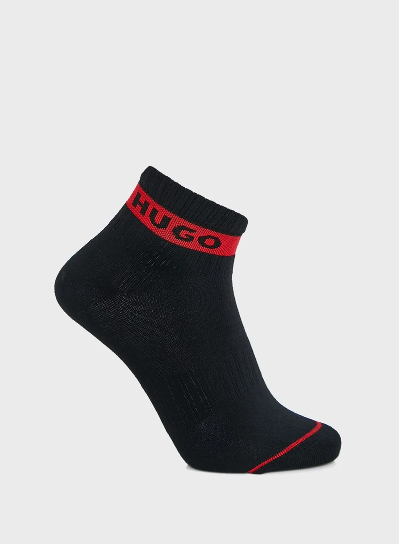HUGO 3 Pack Logo Socks