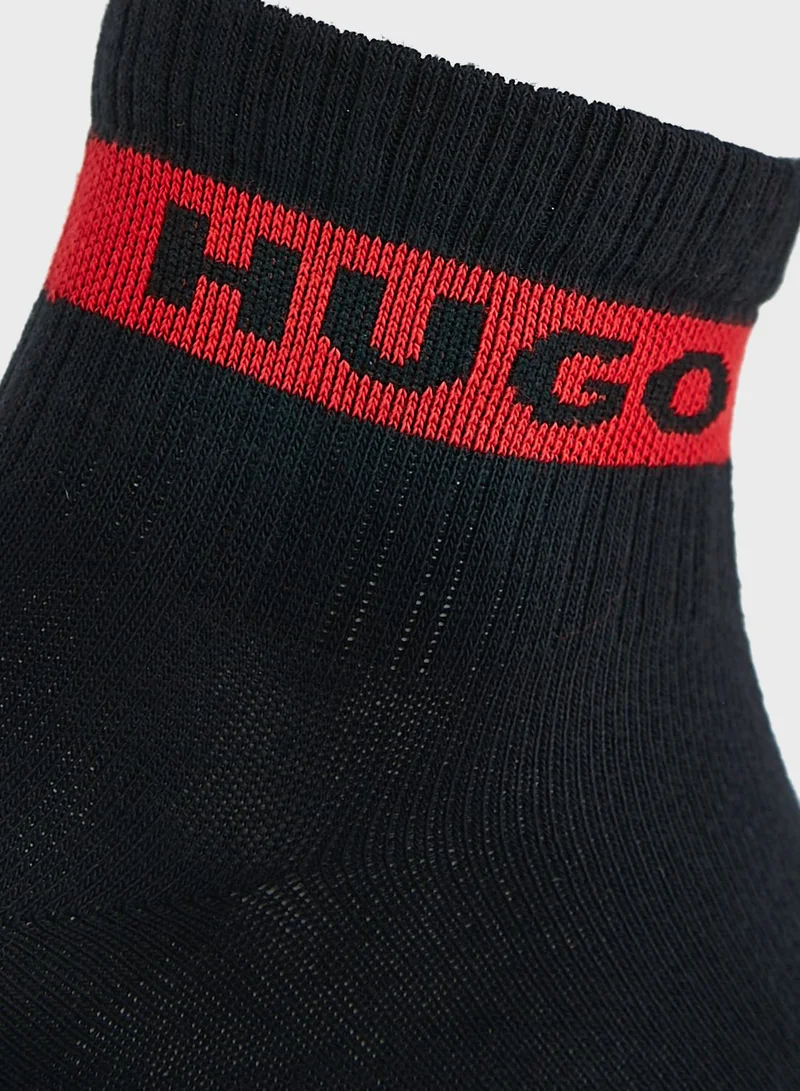 HUGO 3 Pack Logo Socks