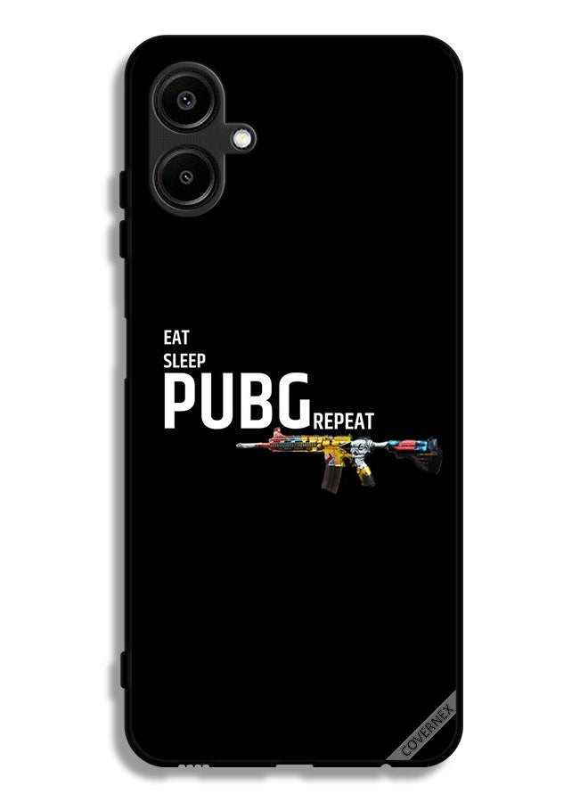 Covernex Samsung Galaxy F06 5G Protective Case Cover Eat Sleep Pubg Repeat - Image 1