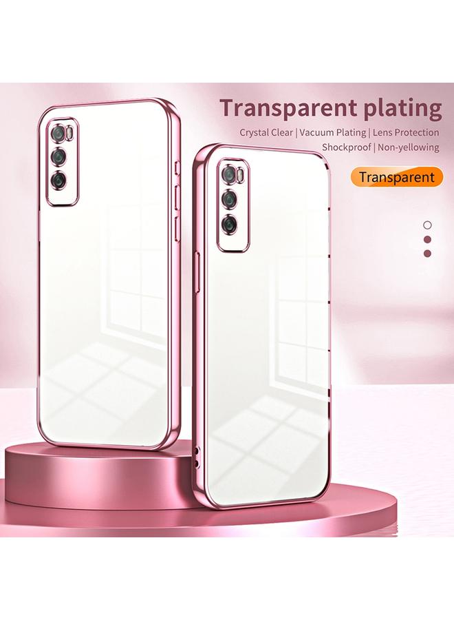 اس-توب جراب لهاتف Huawei Enjoy 20 Pro / Enjoy Z 5G جراب هاتف شفاف مطلي بفتحة دقيقة - Image 2