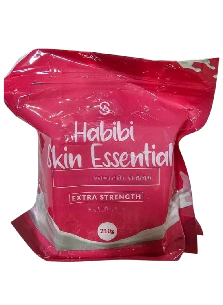 حبيبي صابون حبيبي بحليب الماعز والغلوتاثيون - ٢١٠ غرام | صابون تنظيف عميق وترطيب للوجه والجسم | تركيبة مغذية للبشرة