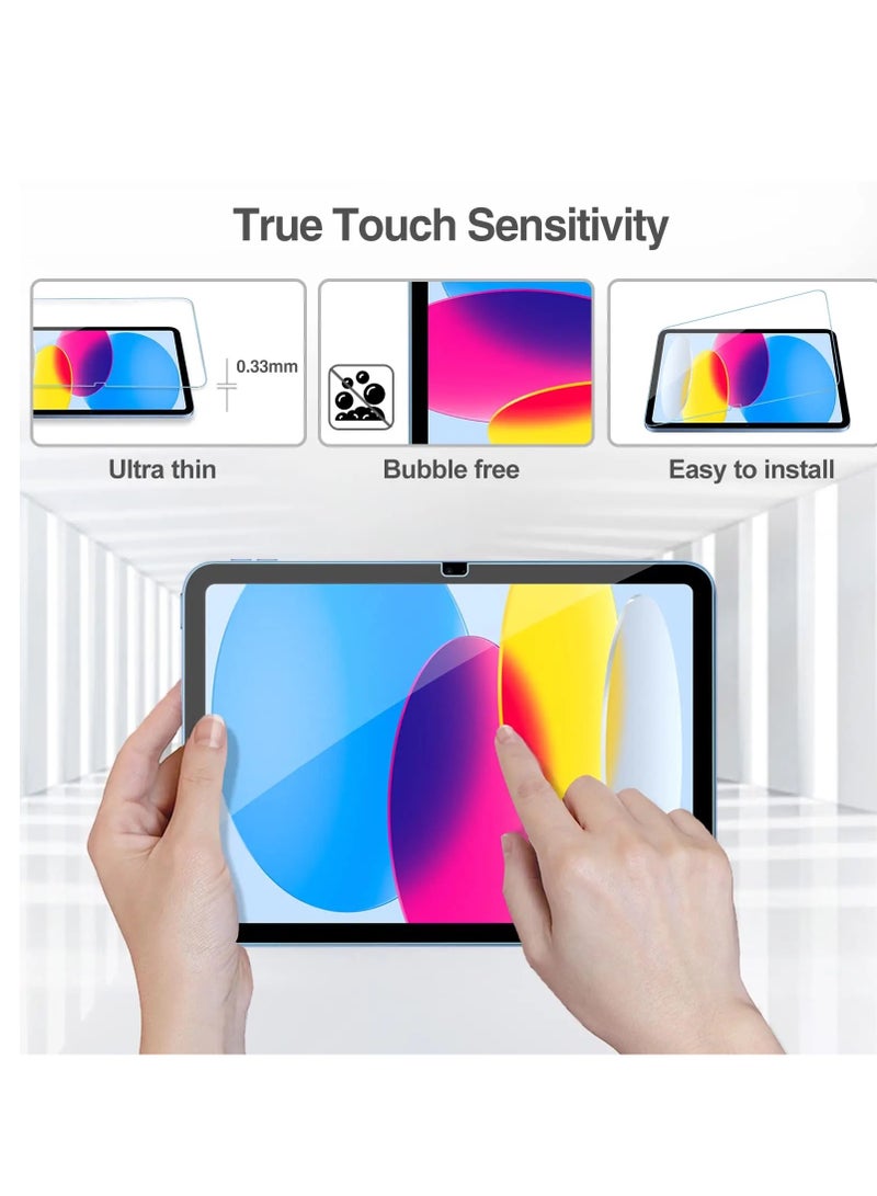 Tempered glass screen protector for Apple iPad 10th generation (2022) 10.9 inches clear  - Image 2