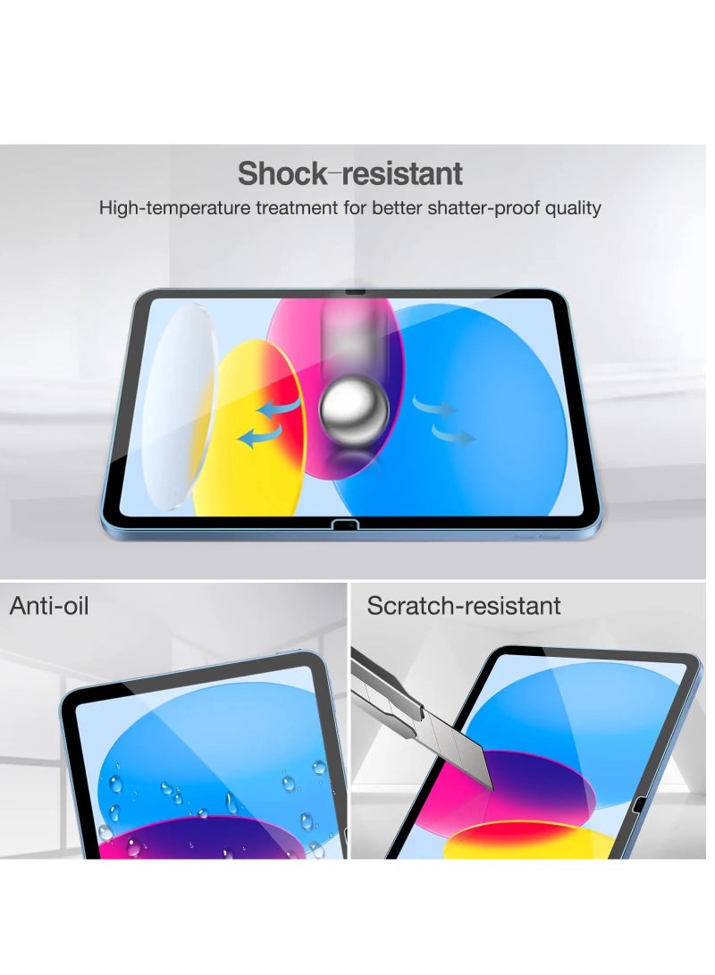 Tempered glass screen protector for Apple iPad 10th generation (2022) 10.9 inches clear  - Image 3