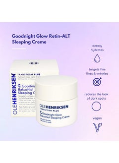 Ole Henriksen Olehenriksen Goodnight Glow Bakuchiol Sleeping Crème 1.7 Oz/ 50 Ml  - Image 3