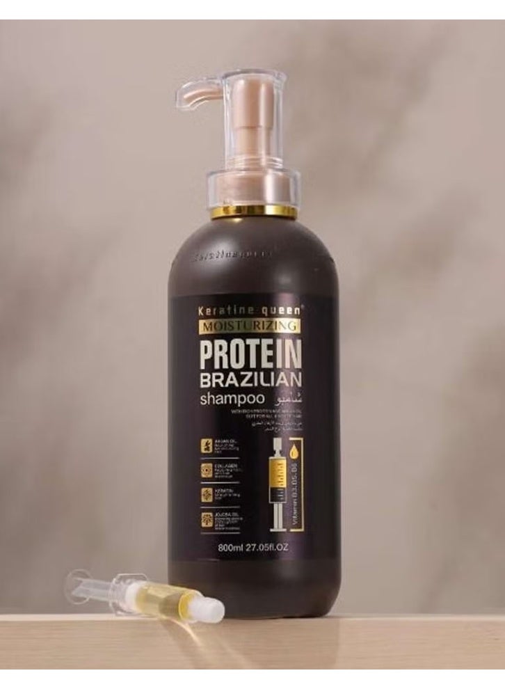 كيراتين كوين شامبو كيراتين كوين المرطب بالبروتين البرازيلي (Keratine Queen Moisturizing Protein Brazilian Shampoo - Image 2