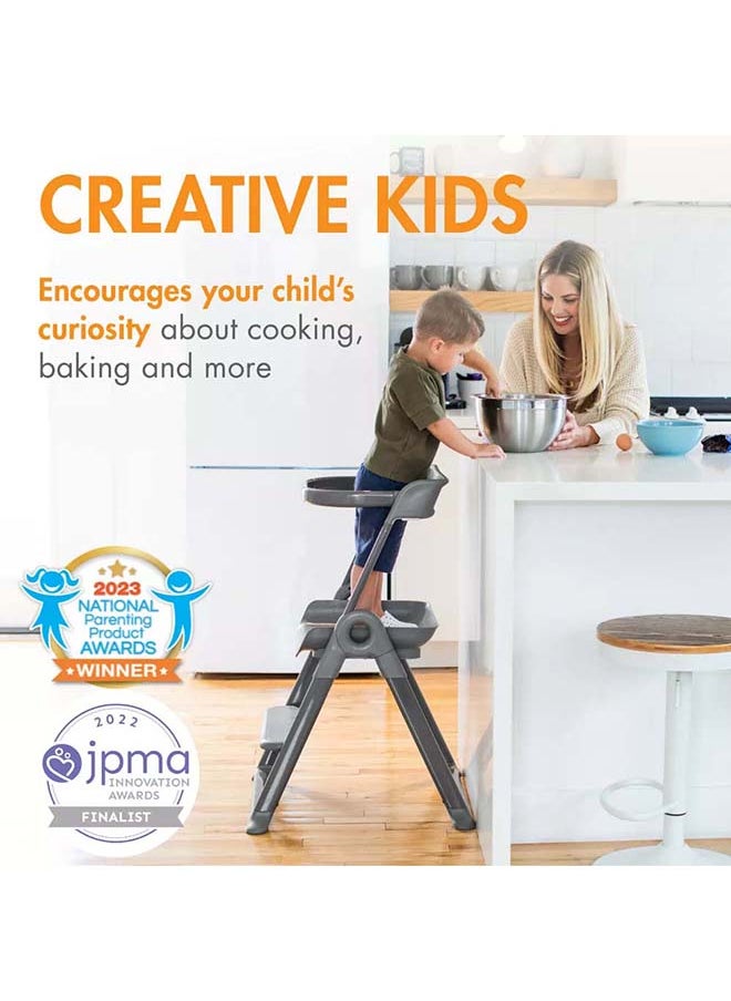 BOON - Pivot Toddler Tower - Gray - Image 1