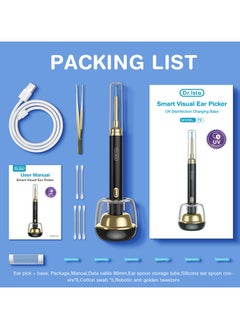 Dr.isla Dr. Isla P9 Intelligent Ear Pick with Camera Wireless WiFi Visual Ear Scoop Wax Cleaner Tool Bebird Wifi Smart Visual Ear Cleaner Wax Remover Endoscope Earpick Tool 500W High Precision Camera WIFI Android/IOS Connect Ear Cleaner Earwax Cleaner ( White )  - Image 4