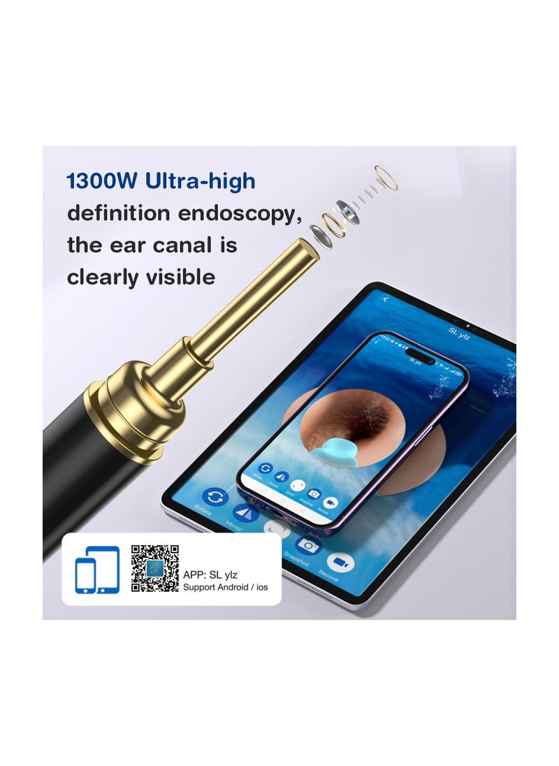 Dr.isla - Dr. Isla P9 Intelligent Ear Pick with Camera Wireless WiFi Visual Ear Scoop Wax Cleaner Tool Bebird Wifi Smart Visual Ear Cleaner Wax Remover Endoscope Earpick Tool 500W High Precision Camera WIFI Android/IOS Connect Ear Cleaner Earwax Cleaner ( White ) - Image 1