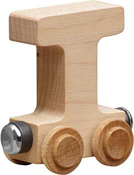 Maple Landmark NameTrains Clear Finish Letter Car - Made in USA (T) - Image 2