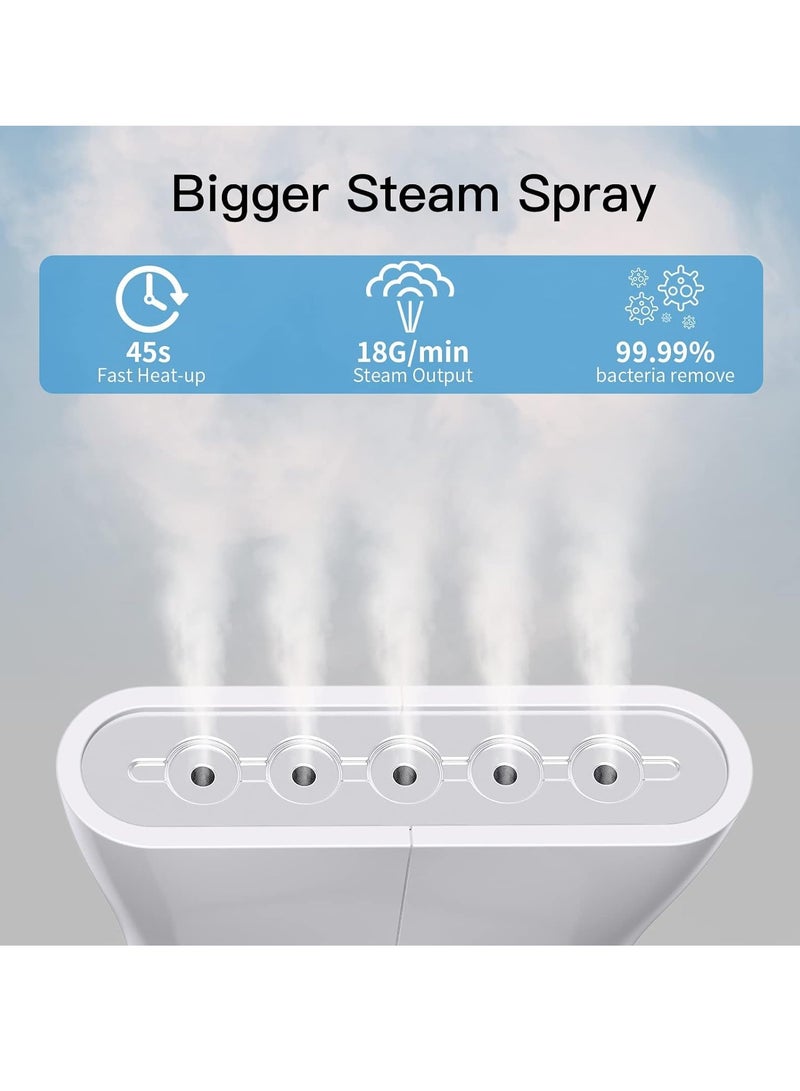 SYOSI مكواة بخار للملابس، مكواة بخار محمولة للسفر، تسخين سريع في 45 ثانية للملابس، مكواة بخار محمولة لإزالة التجاعيد من الأقمشة، مناسبة لجميع الأقمشة الحريرية والقطنية والصوفية والكتان وما إلى ذلك - Image 3