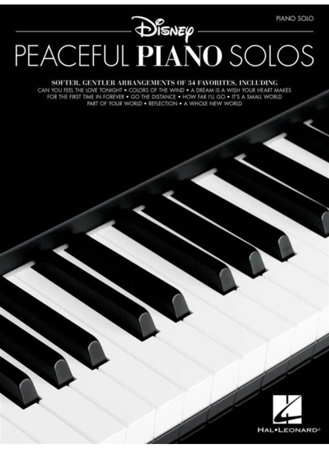 DISNEY PEACEFUL PIANO SOLOS - Paperback