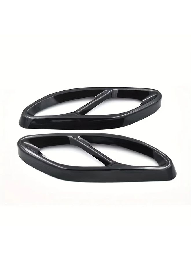 Quad Outlet Exhaust Muffler Pipe Cover Frame Decoration In Silvery Color - Image 4
