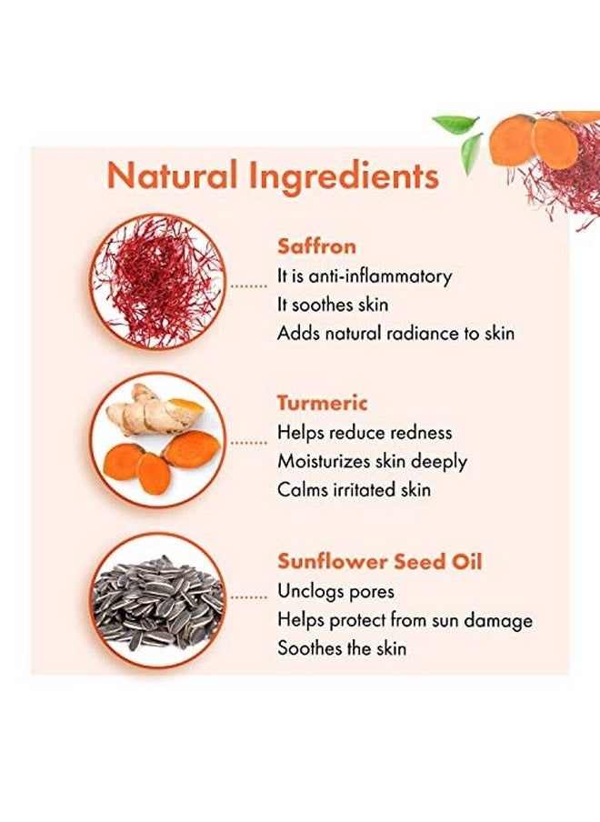 Good Vibes Ubtan Insta Glow Face Mask 50 G | Brightening Cleansing Smoothening Face Pack For All Skin Types | With Turmeric Saffron Sunflower Seed Oil | No Parabens Sulphates & Mineral Oil  - Image 5