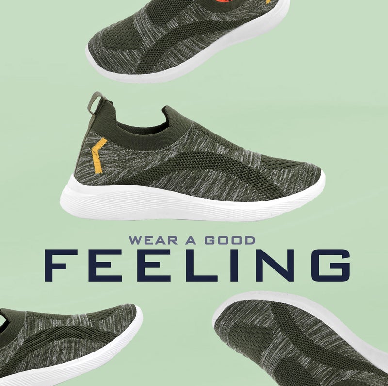 Face أحذية رياضية زيتونية للرجال - Image 1