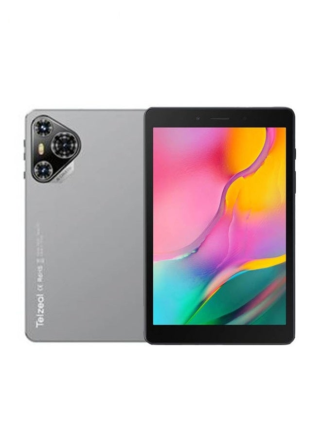 Telzeal P800 Tablet 8 Inch Android 12 Tablet with Dual SIM 6GB RAM 256GB ROM 5G WiFi 5000mAh Battery and Wireless Keyboard Gray
