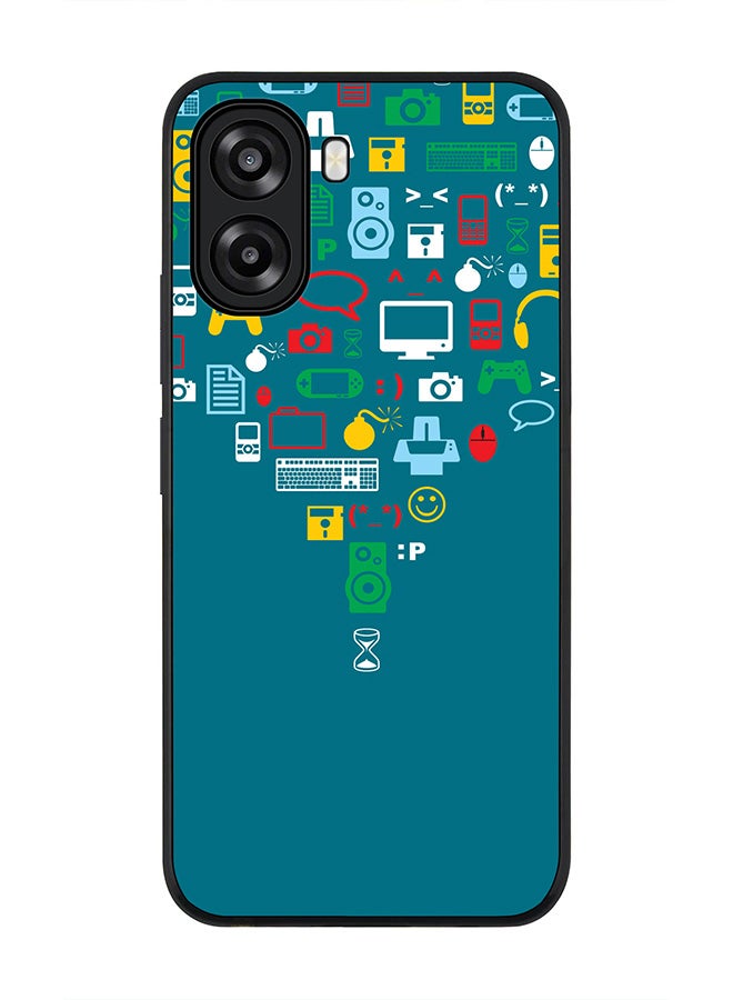 Stylizedd For Oppo A6t 5G / A6t 4G Case,Slim fit Camera Protection, Shockproof Thin Phone cover  - Convergence (Green) - Image 1