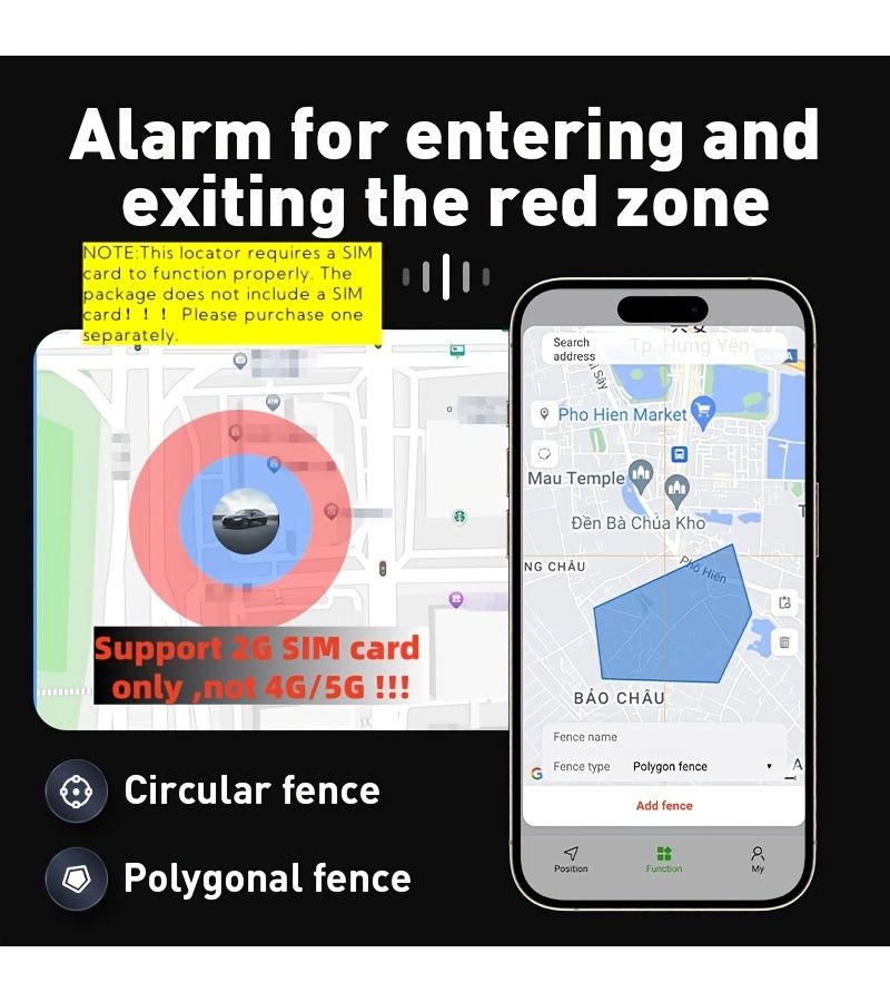 GPS Tracker Mini Vehicle Locator With Rechargeable Lithium Polymer Battery Real Time Full Coverage APP Tracking No Subscription Fee For Cars Elderly Teens Pets Requires 2G SIM Card SIM Card Not Included 1pc - Image 5