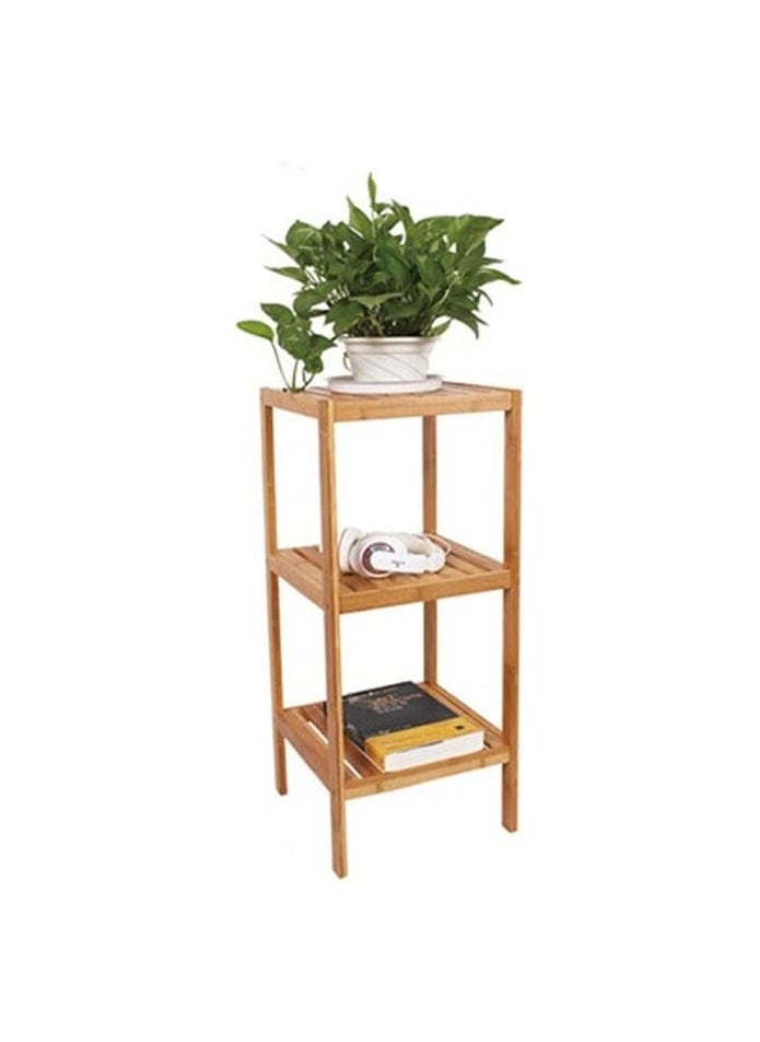 AtrauX - AtrauX 3-Layers Bamboo Multifunctional Rack, Towel Shelf Kitchen Corner Storage Plant Flower Rack Organizer - Image 1