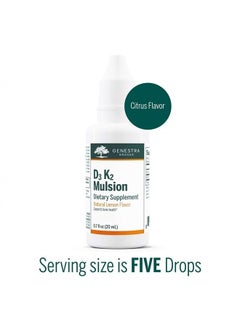 Genestra Brands A-Mulsion - Emulsified Vitamin A Liquid - 1 fl. oz. - Citrus Flavor  - Image 3