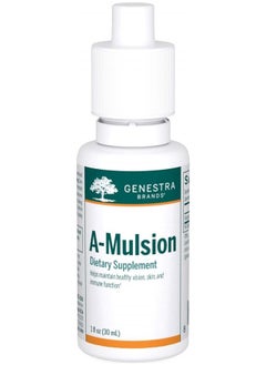 Genestra Brands A-Mulsion - Emulsified Vitamin A Liquid - 1 fl. oz. - Citrus Flavor  - Image 1