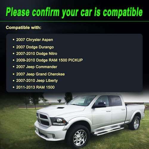 SHICHU Alternator Compatible with 2007 Aspen Durango Commander Grand Cherokee 2009-2013 Ram 1500 2007-2010 Nitro Liberty 11-12 1500 3.7L V6 4.7L V8 Replace for: 56029914A 11240N6G1 4210000711 - Image 2