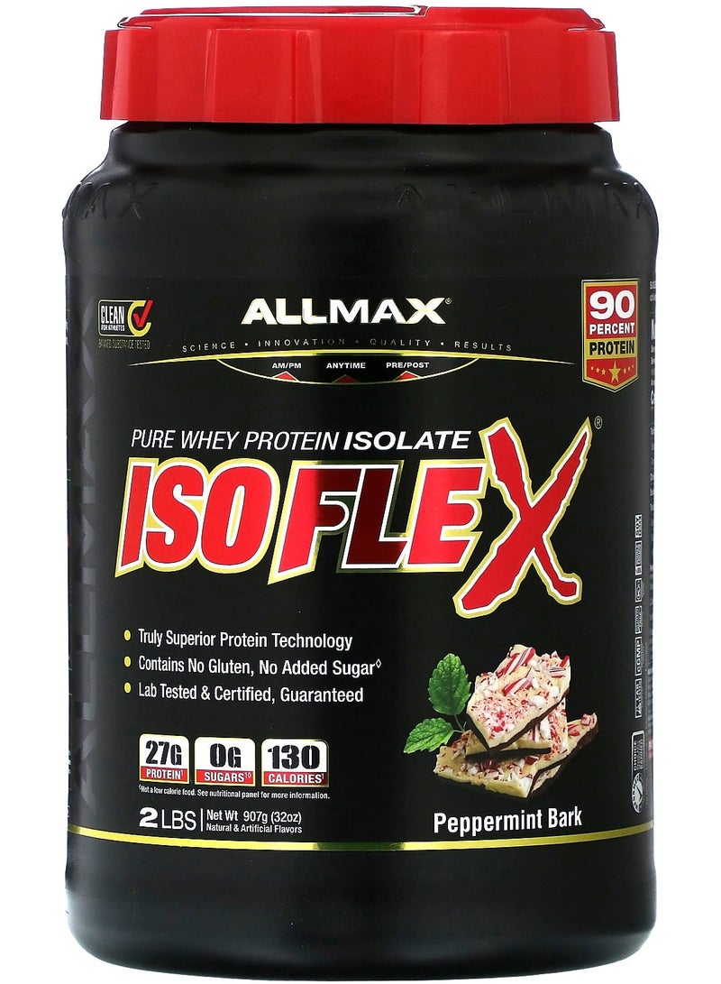 Allmax Isoflex, Pure Whey Protein Isolate, Peppermint Bark, 2 lbs (907 g)
