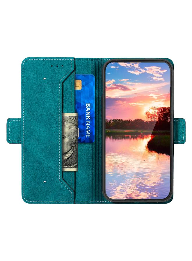 اس-توب جراب لهاتف OPPO Reno6 5G، جراب هاتف جلدي بخياطة جانبية مغناطيسية بتقنية RFID - Image 3