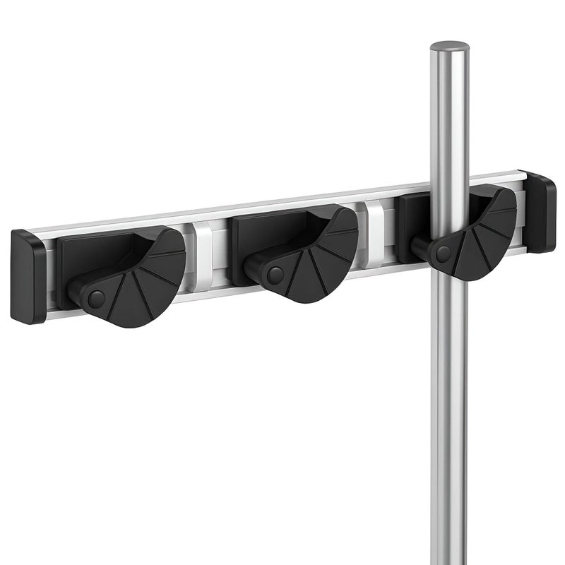 Wall-Mounted Tool Holder - Industrial Quality Garden Organizer with spring-loaded system for quick access and handle compatibility