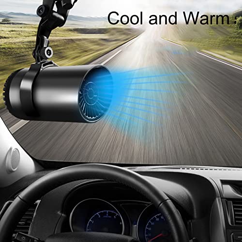 Jeanoko Car Heater Fan, Overheating Fast Heating Portable Car Demister Defroster Quick Defrosting for Cars(12V) - Image 3