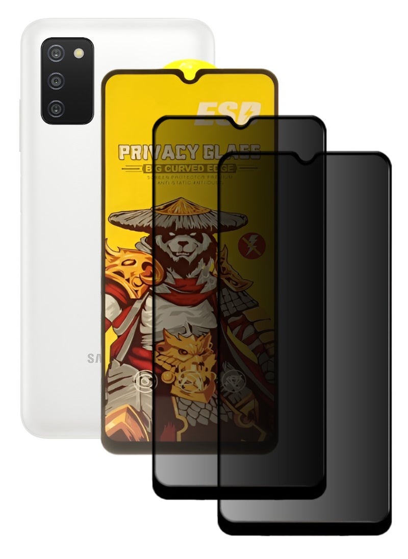 ESD 2 Pieces Tempered Dustproof Privacy Glass Screen Protector Compatible For Samsung Galaxy A03s - Image 1
