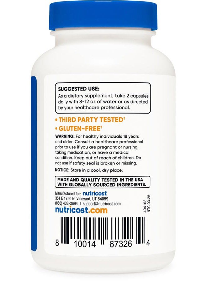 Nutricost Quercetin 1000mg, 120 Capsules - Vegetarian Capsules, 60 Servings, 500mg Per Capsule, Non-GMO, Gluten Free - Image 3