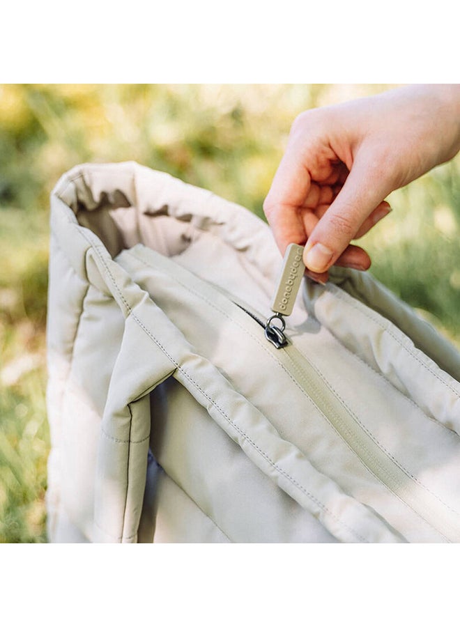 done by deer Quilted Changing Tote Bag - Stylish Water-Repellent Diaper Bag with Foldable Changing Mat  And  Stroller Hooks - Sand - Image 4