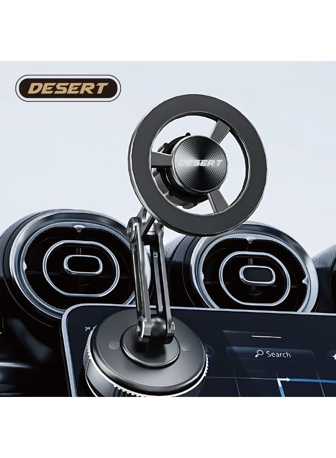 Desert 4‑in‑1 Car Mount MagSafe + Universal Mobile Holder | One‑Hand Operation | Paper‑Plane Fragrance | Car Glass Clip - Image 3