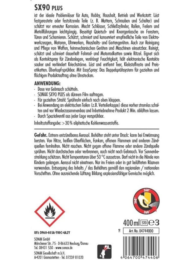 Sonax SX90 PLUS Multifunctional Oil with Easy Spray - Image 2