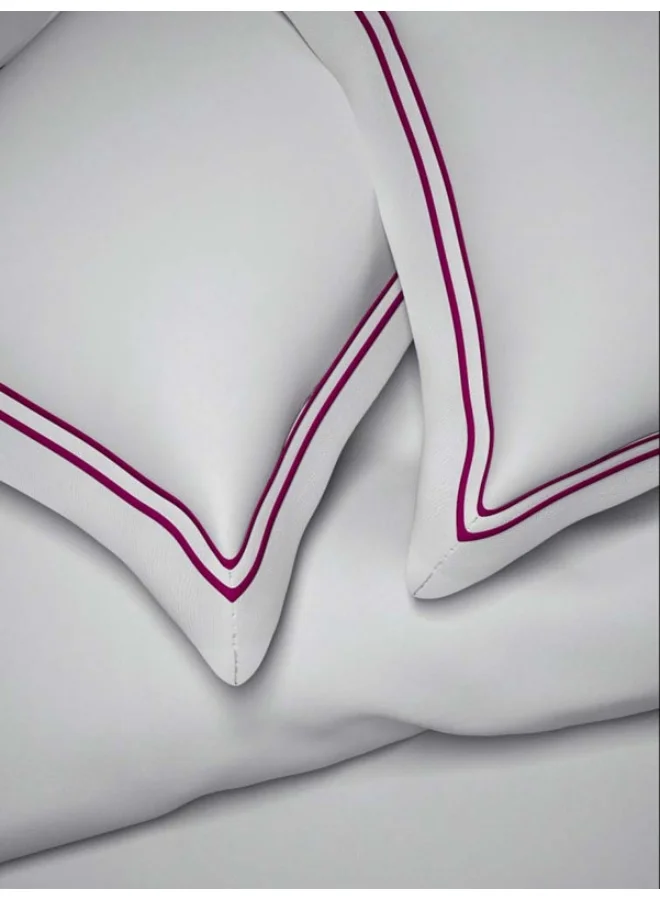 MULBERRY LIVING 100% Cotton - 400Tc Sovereign Whites Set of 2 Pillow Covers (50X75 Cm) - White