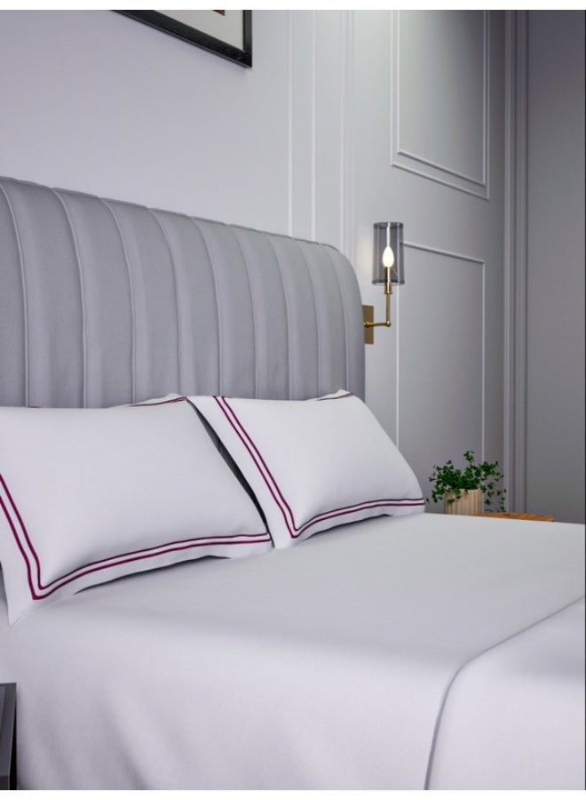 MULBERRY LIVING 100% Cotton - 400Tc Sovereign Whites Pillow Covers (50X75 Cm) - White  - Image 3
