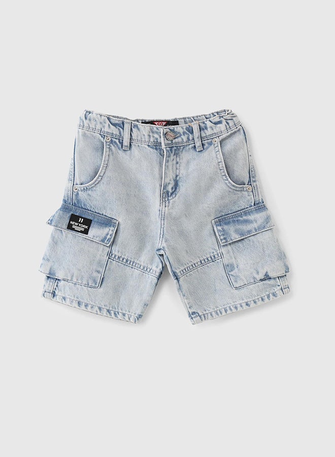 سي إن جينز وير كيدز بنات بنطلون صيفي أزرق - Image 2