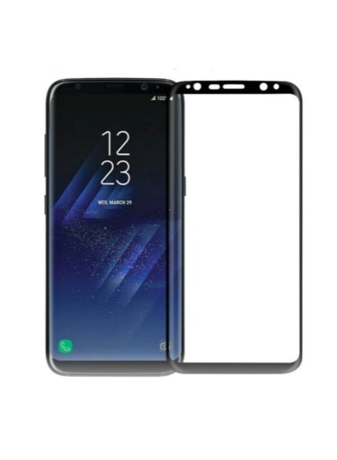 Screen Protector For  Samsung Galaxy S8 , 5D Tempered Glass Protector 9H Hardness, Bubble Free, HD Clear Samsung Galaxy S8 Screen Protector