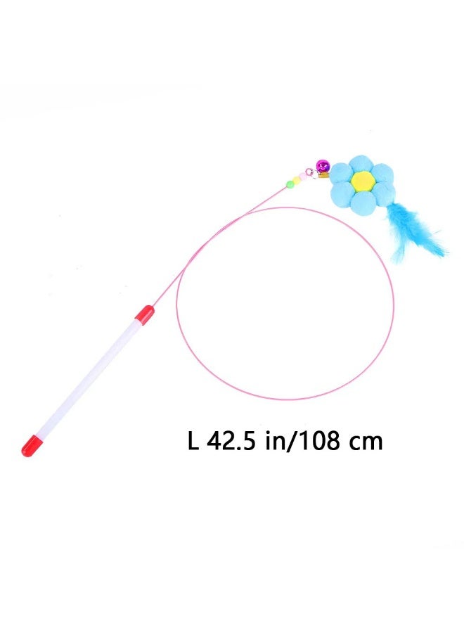 كادلين 25 قطعة من لوازم ألعاب القطط الصغيرة، مع نفق بثلاث فتحات/فأر تفاعلي/عصا قطط/كرات جولف من الريش/كرات ناعمة - رائعة للقطط الصغيرة والقطط - Image 5