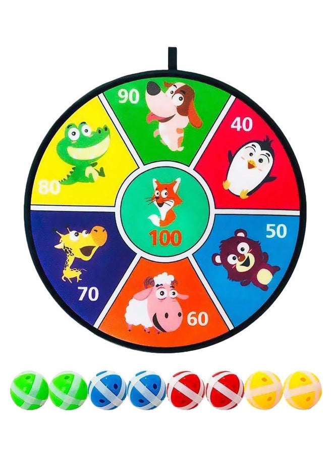 نيبمينينت Throwing Target Game With 8 Balls 37x37x1cm  - Image 1
