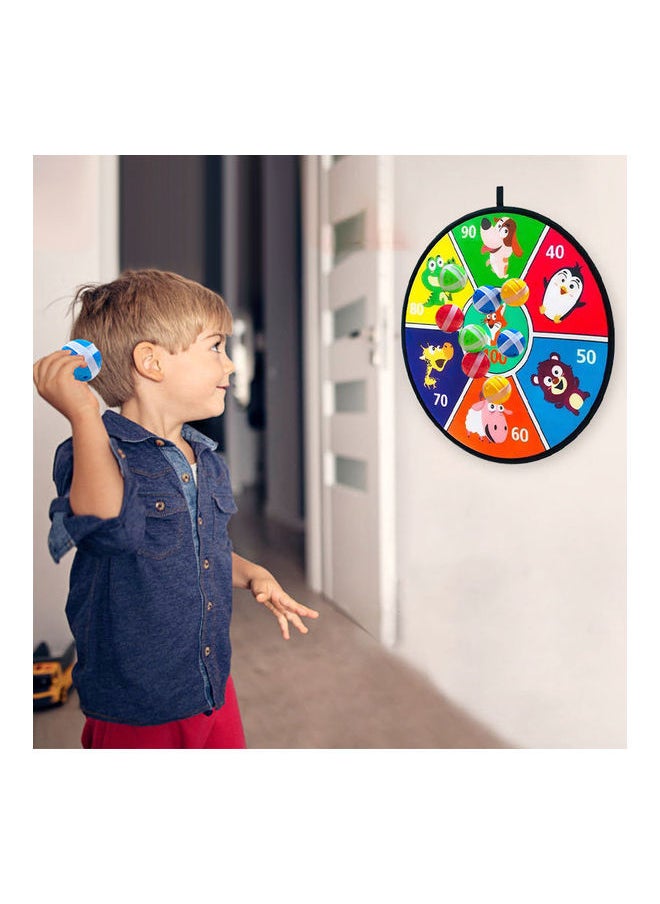 نيبمينينت Throwing Target Game With 8 Balls 37x37x1cm  - Image 3