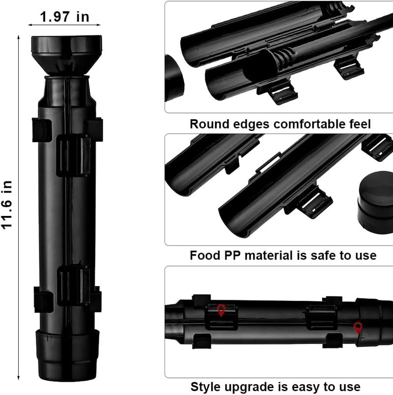 URED sushi bazooka maker kit, Sushi Roller Mold Food Grade Plastic Rice Vegetable Meat homemade Diy Sushi Making Kit Machine tool kitchen Utensils molds press gun - Image 2