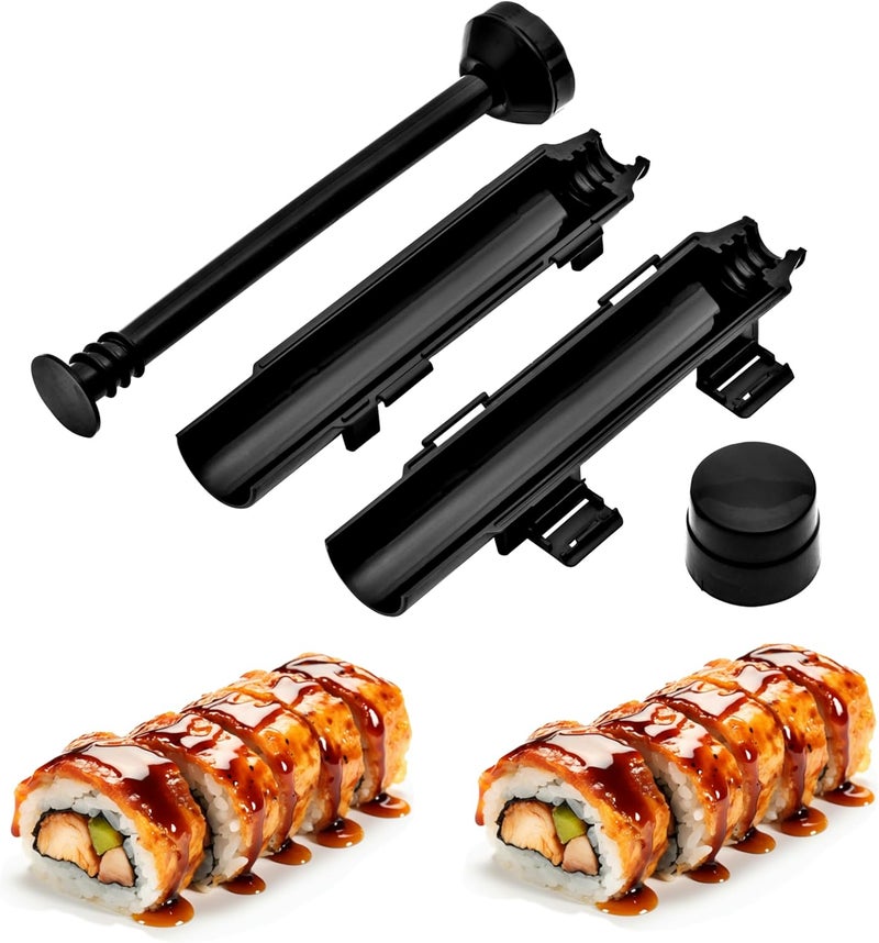 URED sushi bazooka maker kit, Sushi Roller Mold Food Grade Plastic Rice Vegetable Meat homemade Diy Sushi Making Kit Machine tool kitchen Utensils molds press gun - Image 1