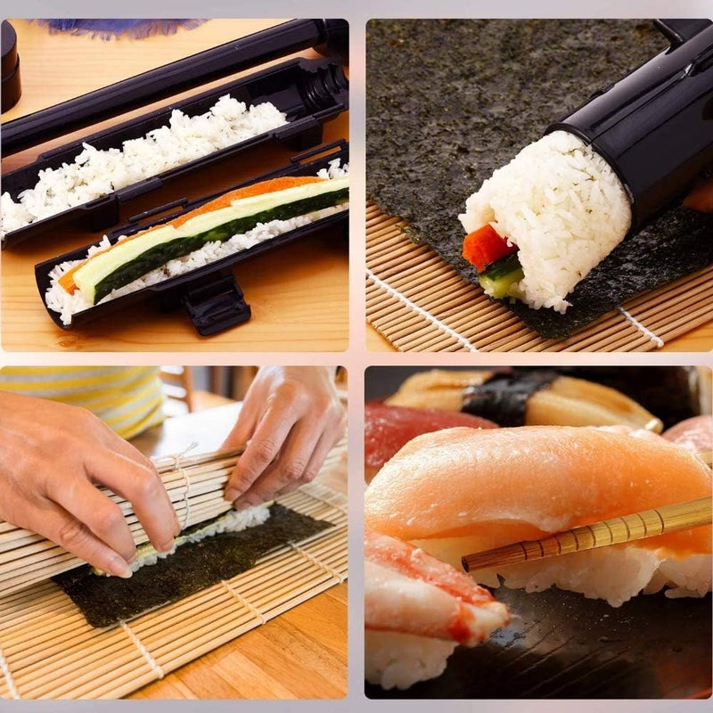 URED sushi bazooka maker kit, Sushi Roller Mold Food Grade Plastic Rice Vegetable Meat homemade Diy Sushi Making Kit Machine tool kitchen Utensils molds press gun - Image 4
