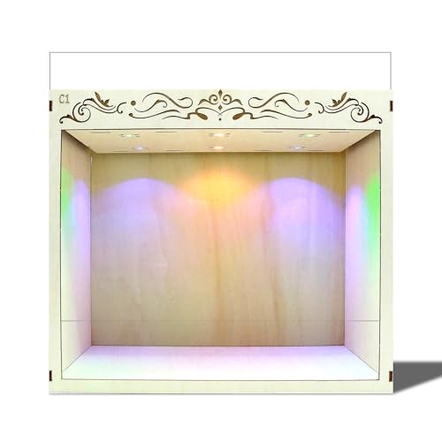 ETKVR Book Nook Kit Simple Booknook Bookend Miniature Dollhouse House Kit for Beginner DIY 3D Puzzle Model with LED Light and Dust Cover - Image 1