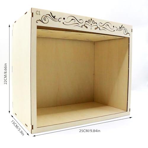 ETKVR Book Nook Kit Simple Booknook Bookend Miniature Dollhouse House Kit for Beginner DIY 3D Puzzle Model with LED Light and Dust Cover - Image 5