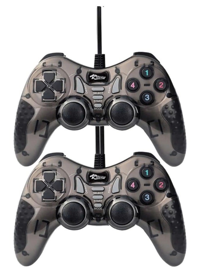 COUGAR-EGY (9012) USB Wired Double Gamepad Turbo Controller with Vibration Function For PC or Laptop, 1.5 Meter (BROWN) - Image 3