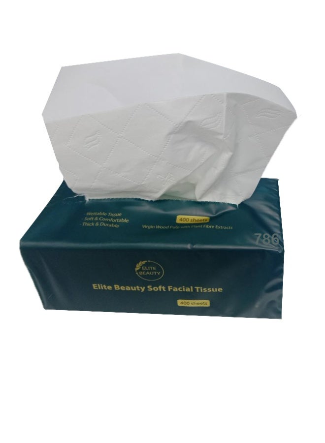 Elite Soft tissue papers Elite Beauty facial Soft Tissue 400 sheet with 4ply 60box - Image 3