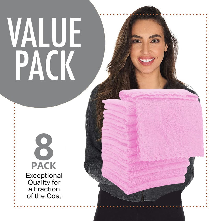 Spotted Play 8 Pack Burp Cloths for Baby - 20" by 10" Ultra Absorbent Burping Cloth, Newborn Towel - Milk Spit Up Rags - Burpy Cloths for Unisex, Boy, Girl - Burp Cloths Set (Frozen Berry) - Image 4